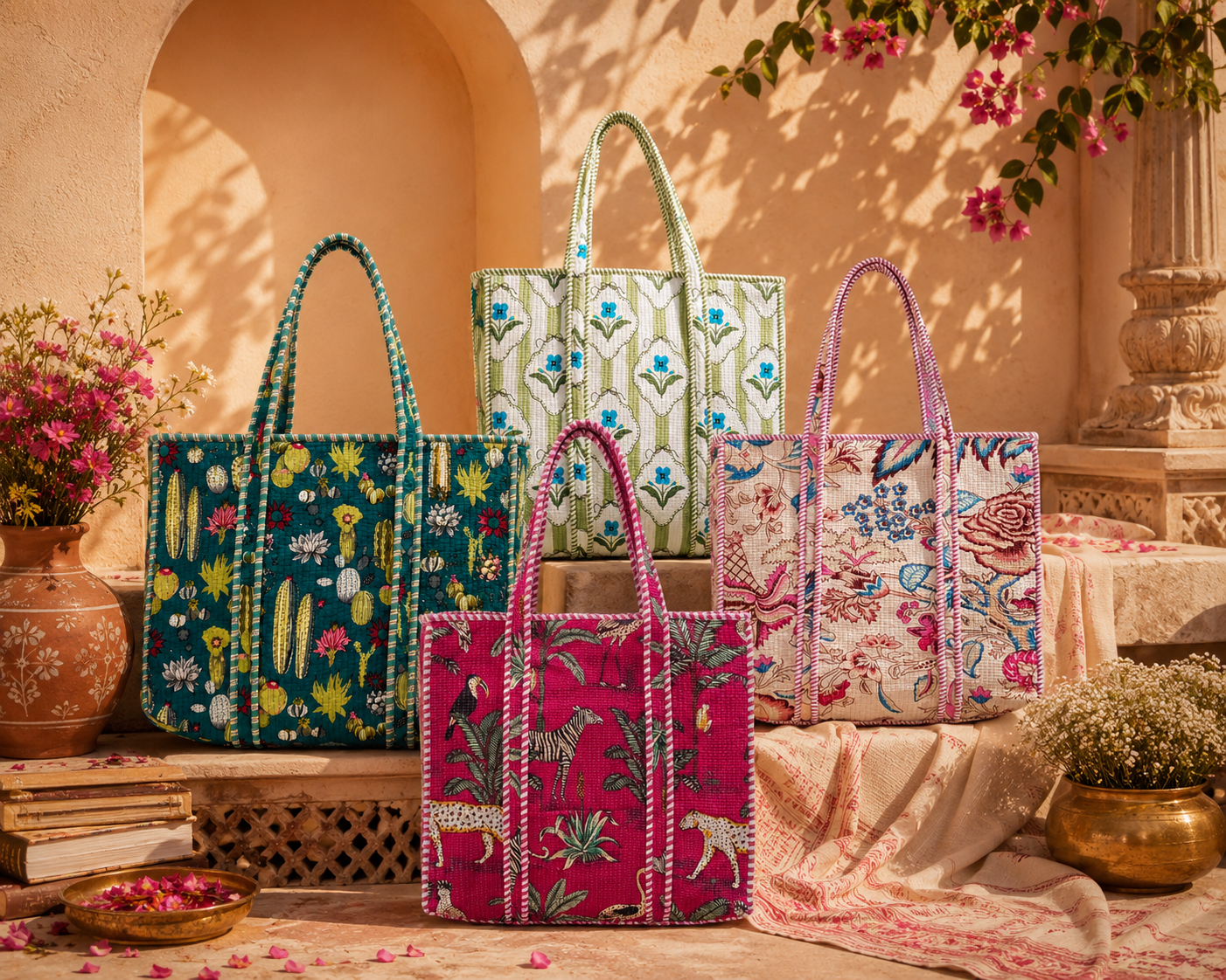 Hand Block Printed Bags